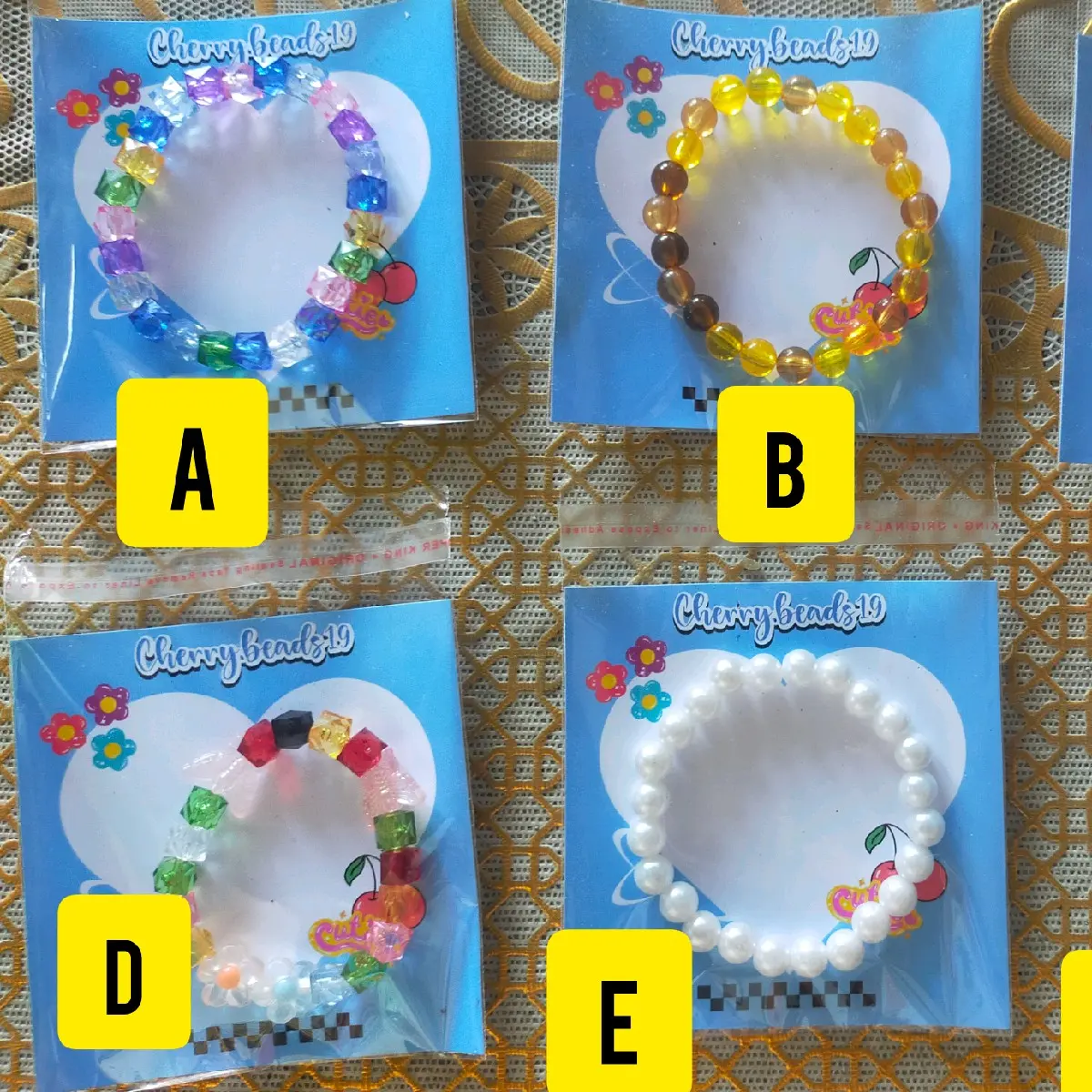 Gelang Manik Monte Korea Cantik Terbaru Bracelet All Size Elastis - Bracelets
