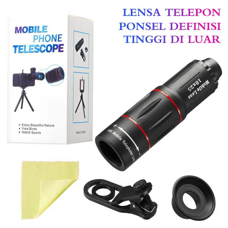 28x Telephoto Lens For Phone Camera APEXEL 28X Lensa Tele Zomm HP