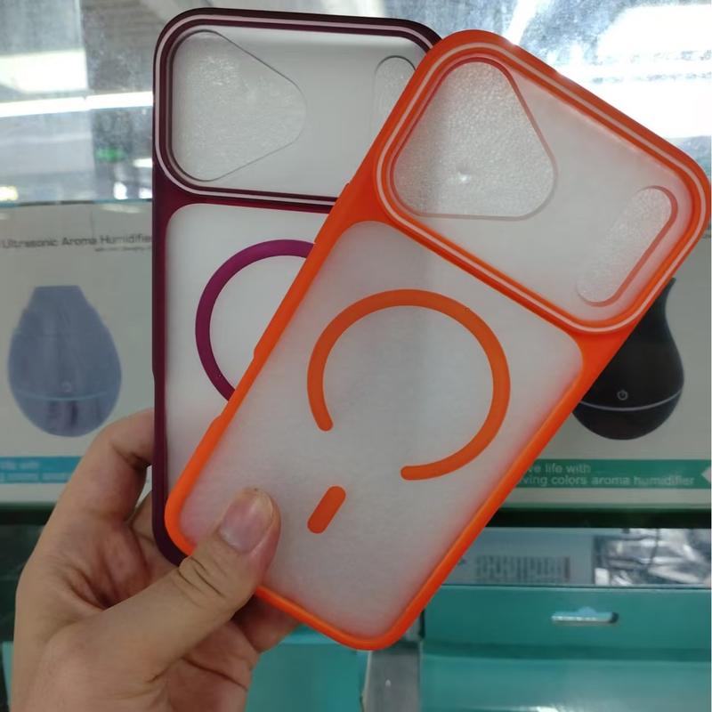 Ốp lưng sạc không dây từ tính với bề mặt mờ trong suốt dành cho IPhone 18, 17, 17 Air, 16, 15, 14 Plus, 13 và 12 Pro Max, có khả năng chống sốc.