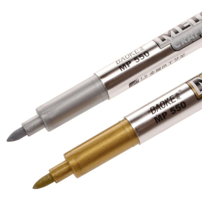Product Introduction of 1pcs Craft Pen Marker Pen Signature Pen Metallic Luster Signature Quality Durable Constant Good W3O9 20