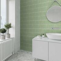 Gambar 10Pcs Matte Wallpaper Dinding 3D ​Motif Batu Bata / 30x30cm Sticker Dinding Dekorasi Kamar ​murah Perekat / Foam Timbul Stiker Dinding Pvc - Sage Green Matte 10PCS dari Commomy decor Kab. Tangerang 4 Tokopedia