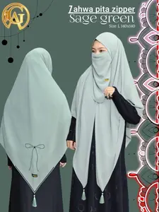 ZAHWA PITA ZIPPER DAN KHIBAN SETT CADAR ORI BY ALKIMYA