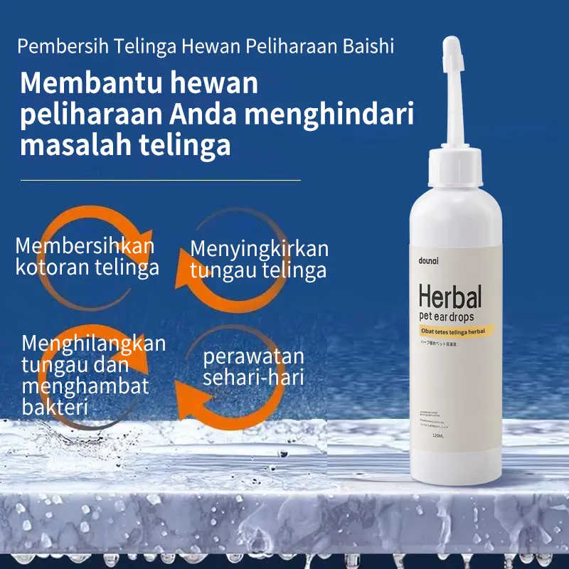 【COD】DOUNAI Ear Cleaner Kitten Anti infeksi Bebas dari Kotoran Telinga Bebas Bau Tidak Mudah Kotor Anti Gatal Anti Earmites 2