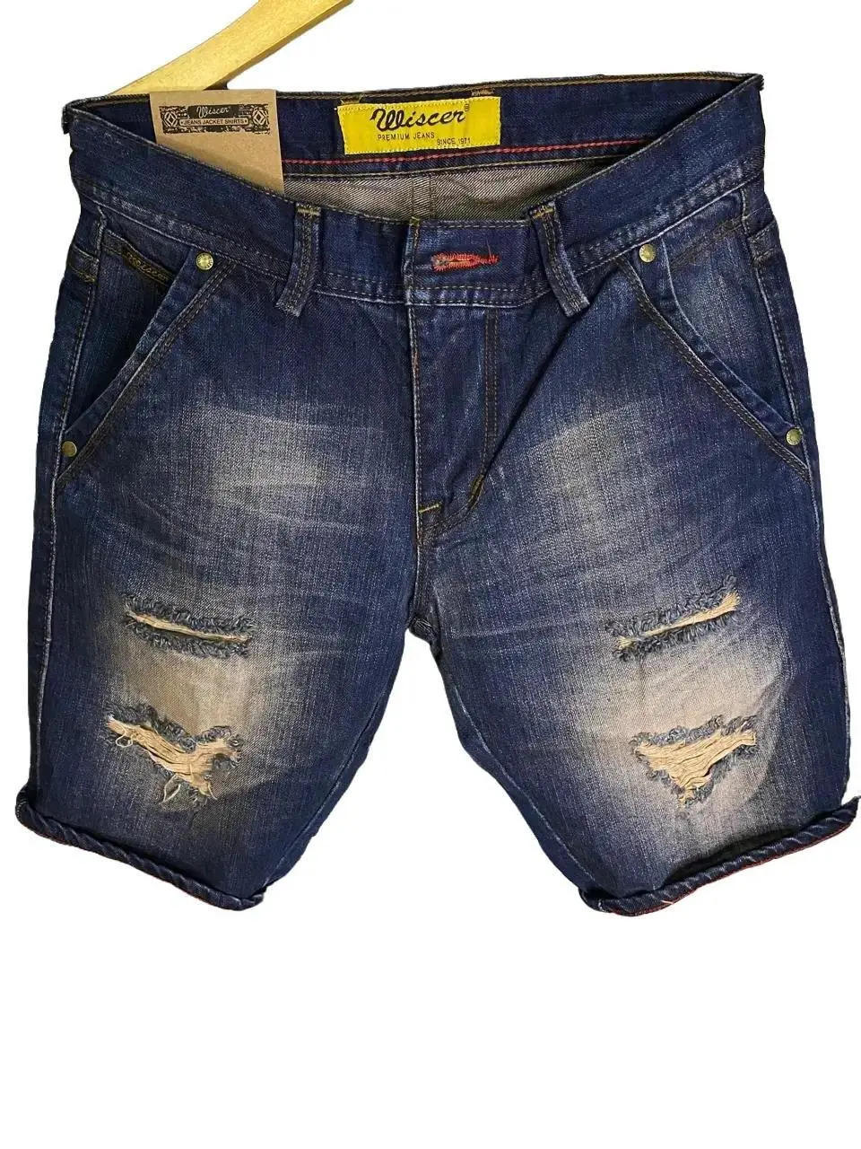 Celana Pendek Jeans Pria Terbaru Mc Wiscer Model Skinny Pola Nyaman Saat Digunakan Denim Distro