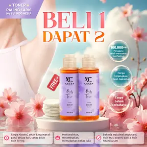 2 Toner Badan Whitening AHA by CECEY - With Glycolic Acid & Niacinamide - Mengangkat Sel Kulit Mati & Mencerahkan kulit