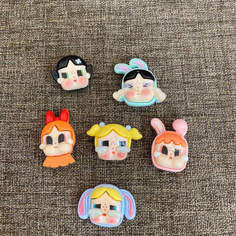 Bộ charm, sticker baby, Bọt biển, mèo kitty dễ thương gắn dép cross, giày sục, có chân dễ gẮn, dễ vệ sinh