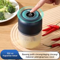 Gambar MAIMEITE 350ml Chopper 4 Pisau Food Grade Blender Multifungsi Pengocok Telur Penggiling Bawang Baterai Blade Line dari toko-maimeite Kota Administrasi Jakarta Utara 5 Tokopedia