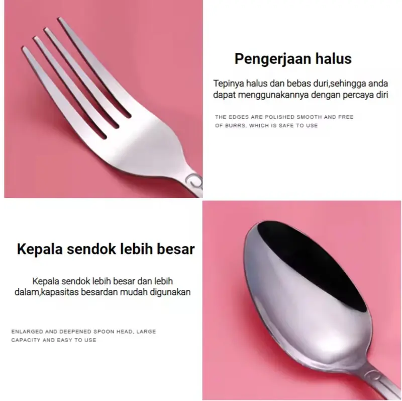 Sendok Stainless / Sendok Cantik Murah 1 Lusin Isi 12 PCS 1