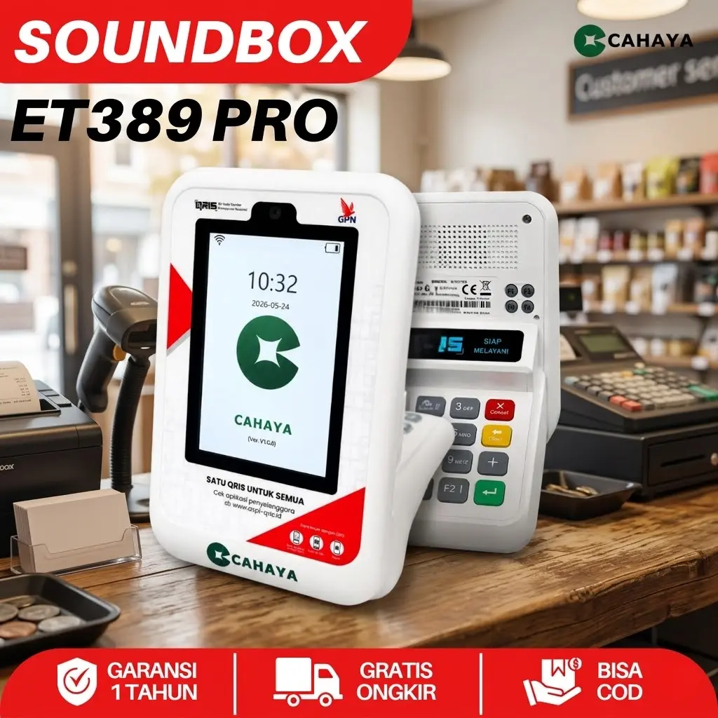 QRIS Soundbox Notifikasi Suara Otomatis Alat Pembayaran Digital dan Praktis