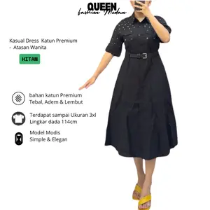 NV010 Kasual dress katun Premium - atasan wanita