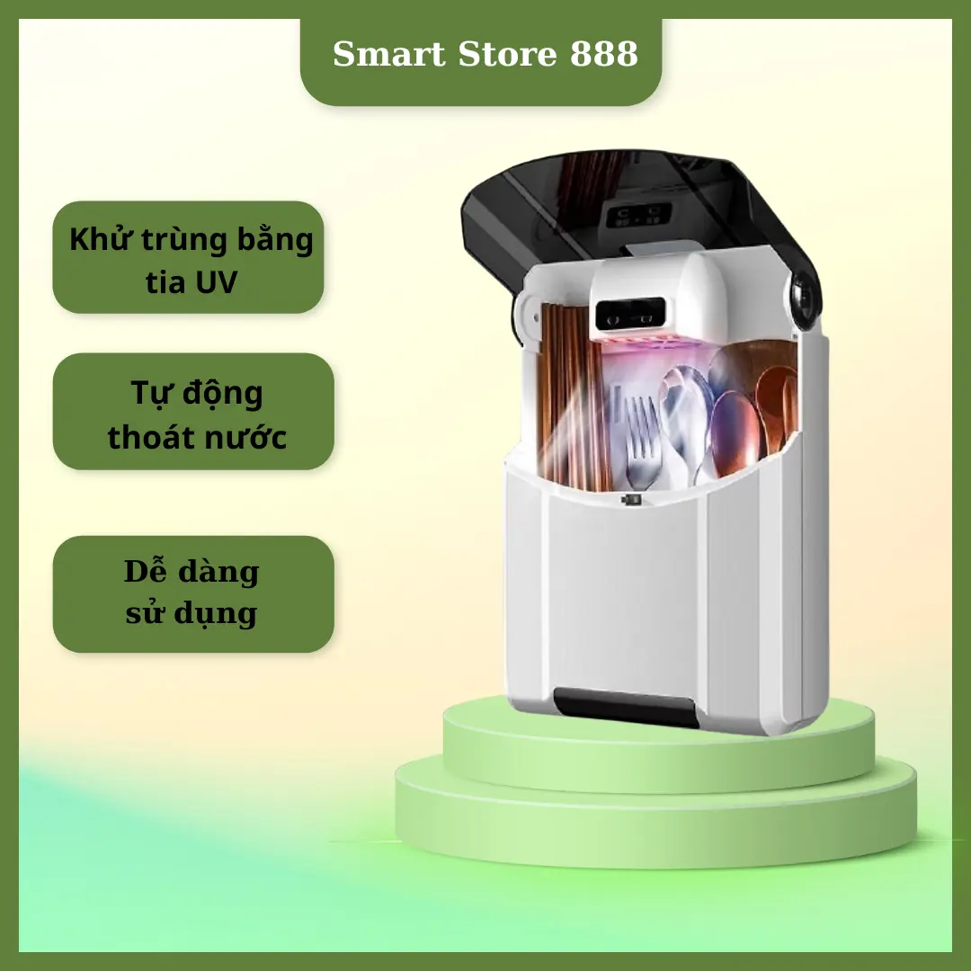Máy sấy khô đũa thìa diệt khuẩn tiệt trùng băng tia UV cao cấp, chống nấm mốc bảo vệ sức khỏe gia đình Máy Khử Khuẩn Khử Khuẩn Máy Tiệt Trùng