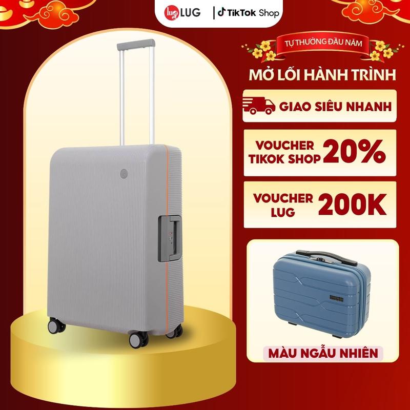   VALI KHÓA SẬP  Vali Kéo Du Lịch Size 24 Thương Hiệu Echolac Fusion PW004: Nhựa PP Chống Bể Vỡ Khóa Khung TSA An Ninh Quốc Tế  - Lug echolac  vali 