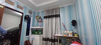 Product Review of gorden jendela rumah bahan blackout semi bludru motif embos model smokring from w**g b**o 2