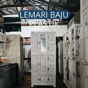 NAPOLLY Midicab 5311 – Lemari Plastik 3 Pintu Serbaguna, Desain Modern & Kokoh