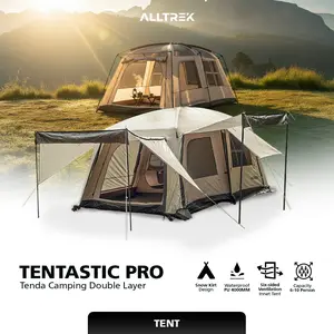 ALLTREK Tenda Camping Tentastic Outdoor 1 Bedroom + 1 Guest Room
