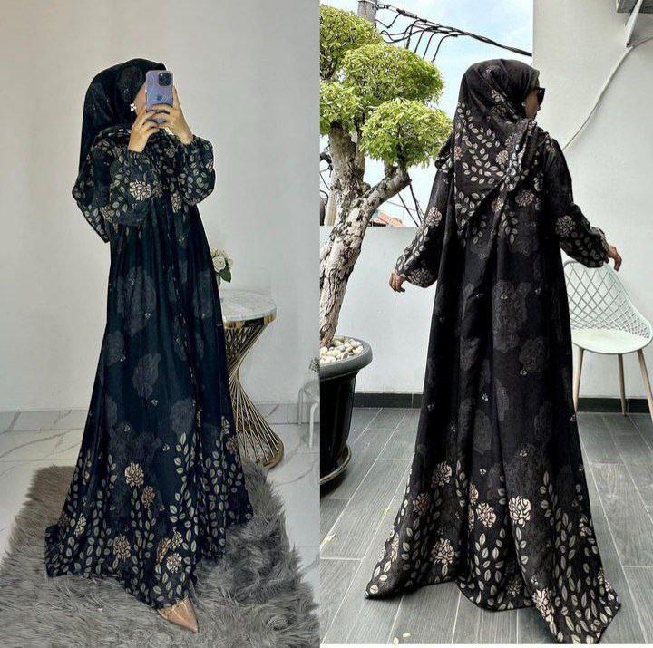 Product Introduction of Gamis set Hijab ORIGINAL RAYON DIAMOND. Tebal adem motif BEST SELLER 16