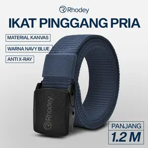 Cahaya Bundaran - Rhodey Tali Ikat Pinggang Pria Anti X-Ray Plastik Automatic Buckle - 899