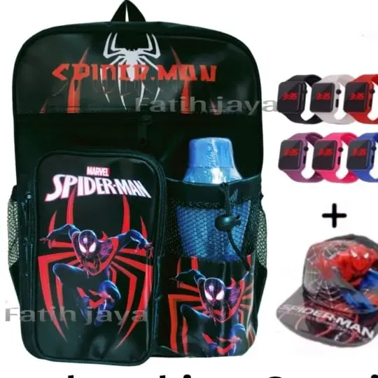 tas anak laki - ransel anak sekolah - tas sekolah sd tk anak cowok - tas anak cowok - tas sd tk anak laki ( free jam,botol & topi) 1