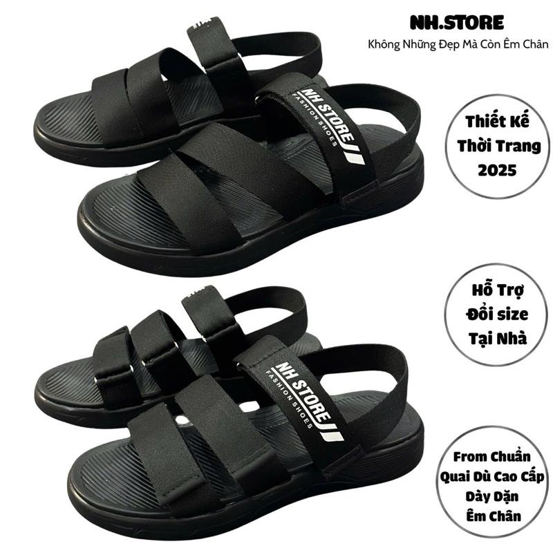 [Mẫu Mới-Trợ Gi.á] Giày Sadal Nam Nữ học sinh Quai Dù cao cấp. Dép Quai hậu đi học đế cao 3cm.Giày xăng đan bé trai nam nữ đi chơi, đi học Mang rất êm chân và được gia công rất chắc chắn Sandal Cao Su Đế Bằng