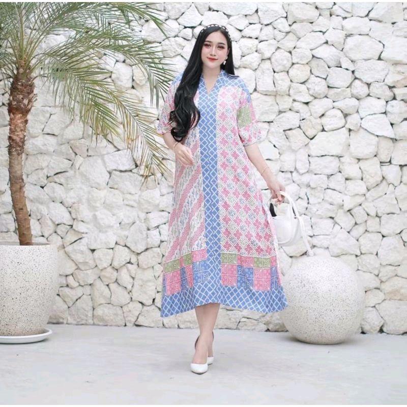 Daster ziggy belbon Ld 120 PJ 110 bahan rayon  super premium Dress Wanita Busui 0