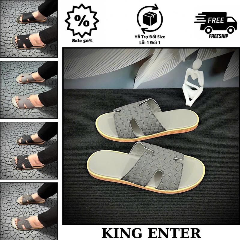   Mẫu Mới  Dép Da Nam Đẹp•Dép Lê Quai Ngang Cao Cấp•Chất Liệu Quai Da Sit Chống Nhăn•Đế Cao Su Đặc Quảng Châu•Êm Mềm Thoải Mái Chống Trơn Trượt•Thời Trang Unisex Nam Nữ Hottrend 2025 Phong Cách Mùa Hè•Có Size Từ 36 Đến 45 Ngoại Cỡ• 