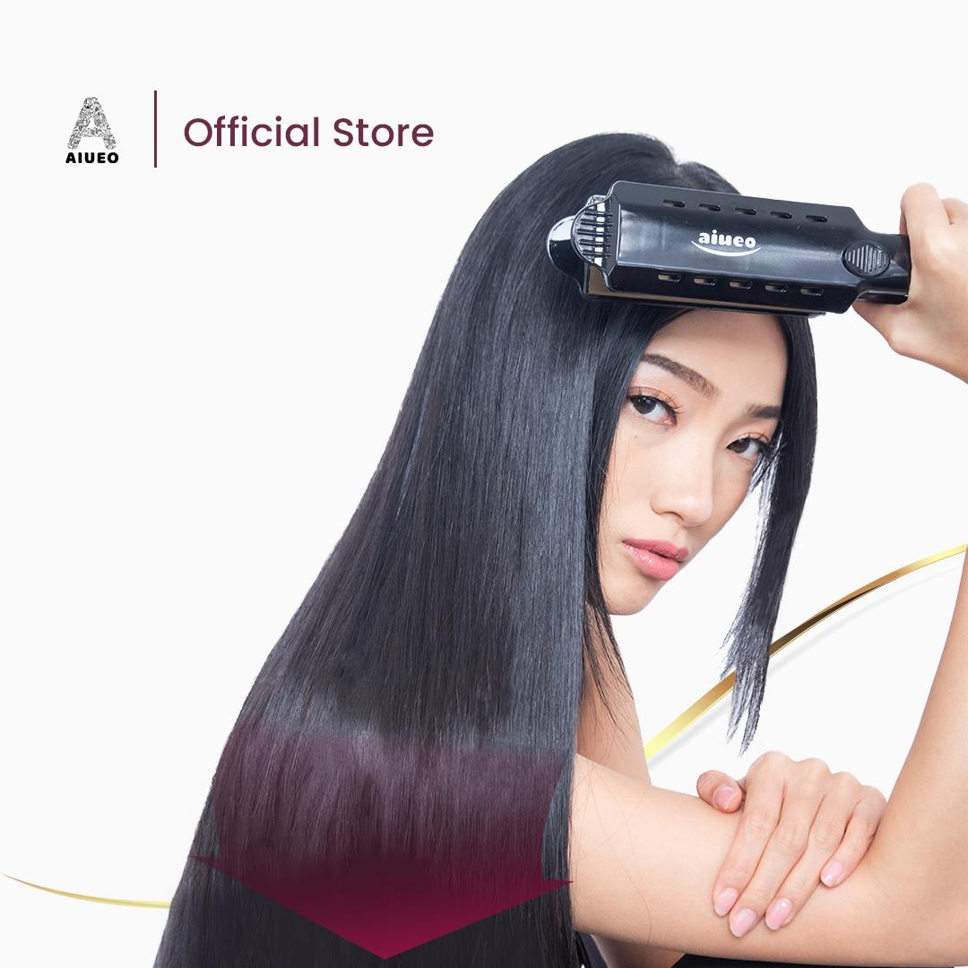 AIUEO.INDO Best Seller! Catokan AIUEO Rambut BERLI 8099 – Fast Heating, Rambut Tetap Lembut