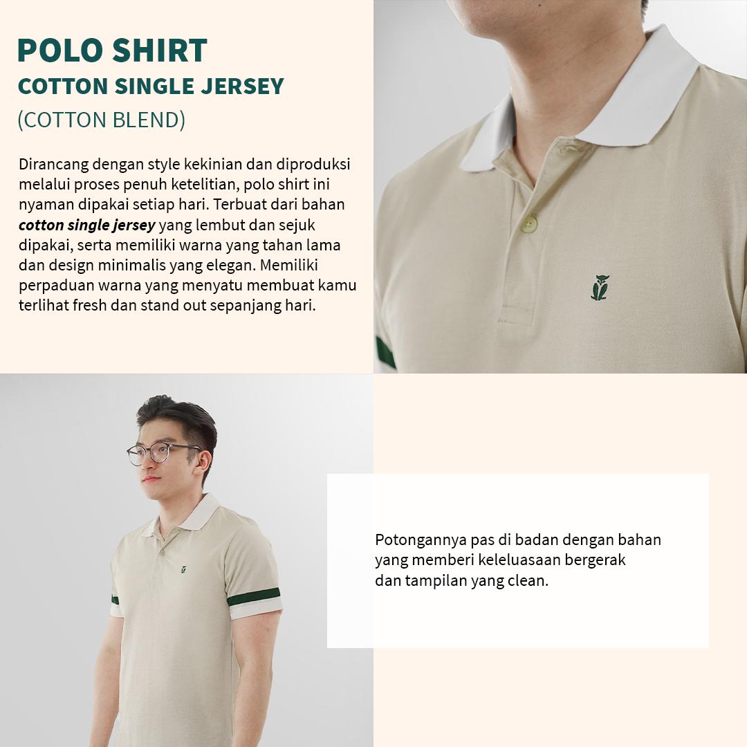 MATSUDA yachimata Ecru Baju Kaos Polo Shirt Dewasa Pria Kerah Katun MATSUDA yachimata Ecru Baju Kaos Polo Shirt Dewasa Pria Kerah Katun