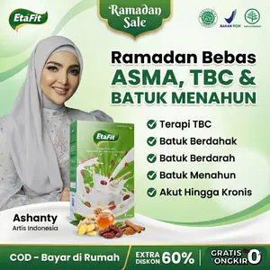 [ETAFIT 1 BOX] Solusi Herbal Redakan Batuk Kering & Berdahak - Susu Kambing Etawa Bubuk Murni 100% Asli Original