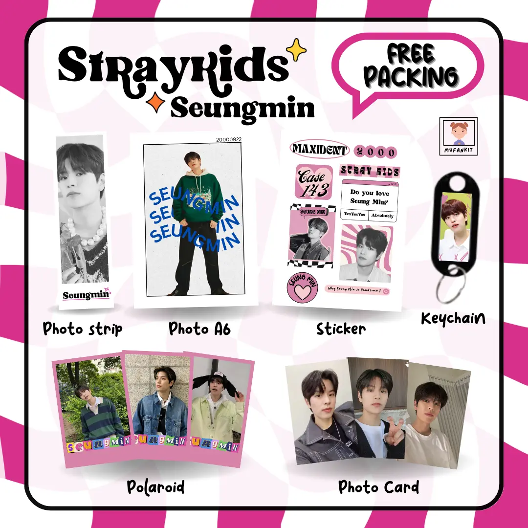MINI FANKIT STRAYKIDS / FREEBIES KONSER / GIFT BOX KPOP / HAMPERS KPOP / FANKIT BOX STAY SKZ STRAY KIDS 2