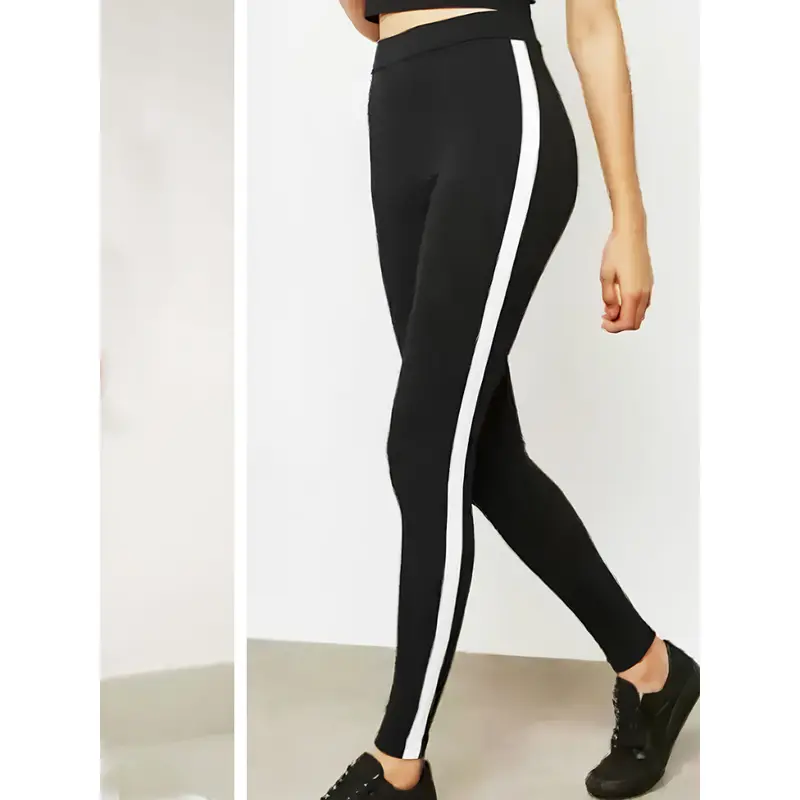 Legging List 1 Bahan Spandex Olahraga Sport Garis Putih - Celana Outdoor 3
