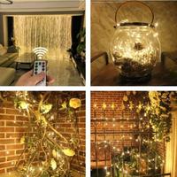 Gambar Vinnatsu Lampu Tirai LED Air Terjun Tirai Dongeng USB Remote Control Waterproof Dekorasi Pernikahan Dekorasi Pesta 3M×3M 300Leds 8 Mode - Warm-300*200cm dari Vinnatsu Kab. Tangerang 5 Tokopedia