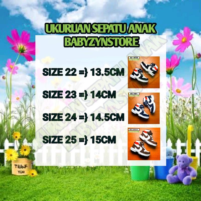 Sepatu boots anak laki laki usia 1 2 3 4 5 tahun JRD-NAVY 2