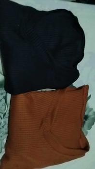 Product Review of Promo 2pcis Crop V Neck Lengan Panjang Wanita - Baju Knitwear Nyaman - Formal, Midi kemeja vest jumbo from N**a A**i 0