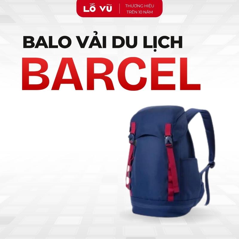  Balo vải BARCEL Kích thước rộng Dây đeo điều chỉnh Thiết kế đơn giản - Lỗ Vũ 1 levu01 vuabanlo 