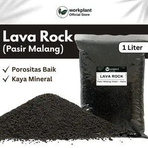 Lava Rock - Pasir Malang Hitam Vulcanic Soil Lavarock Pasir Vulkanik Media Tanam