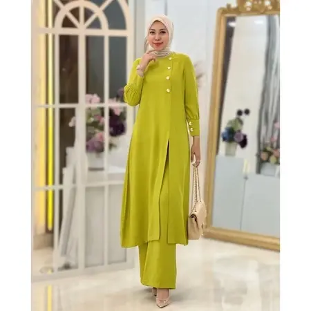 Setelan Jumbo Adeline Bahan Crincle Airflow Premium Set Wanita Terbaru 2025 4