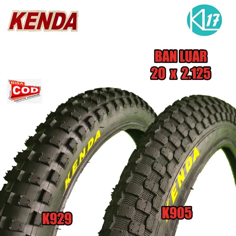 BAN LUAR 20 x 2.125 KENDA PAKET BAN SEPEDA 20 BMX MINION FOLDING Outdoor 1