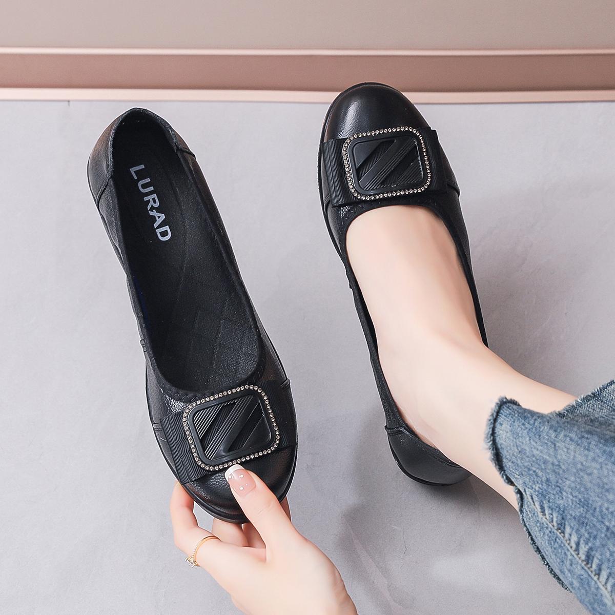 LURAD Sepatu Flat Shoes Wanita New Arrival Warna Trendi Sepatu Cewek Jalan Santai Sepatu Nyaman Simpel YJA20-1