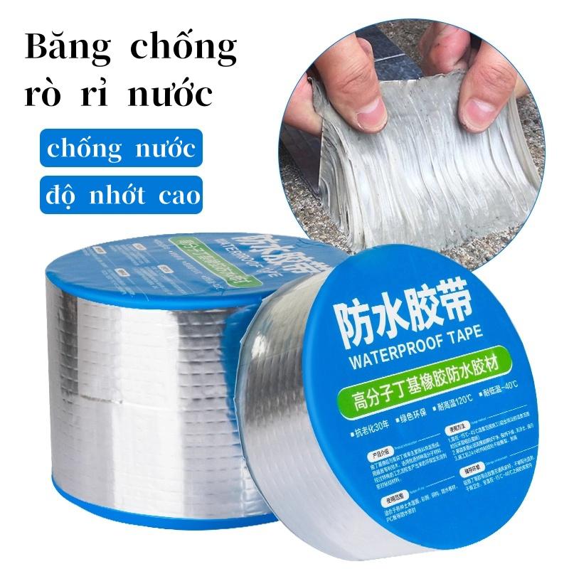 Cuộn 5 Mét Băng Keo Dán Rộng 5cm/10cm - Miếng Dán Siêu Dính Chống Thấm Nước Và Chống Dột 1