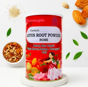 Gu Xuan Xiang Lotus Root Powder Rose Chia Seed Nut Bubur akar terarai aAlmond Teratai Wijen