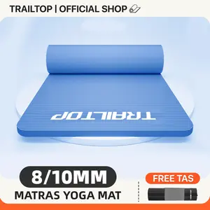 TrailTop Matras Yoga Premium Anti Slip Matras Olahraga Yoga Mat Karpet Olahraga Workout 8/10mm