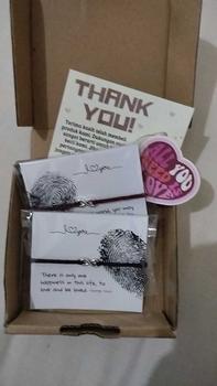 Product Review of Nona Moon | Gelang Couple Infinity (Black-Red) Bracelets | Couple, Love, Soulmate from f**o 0