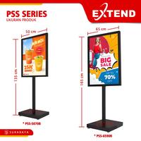 Gambar Extend Stand display banner poster Menu Dua Sisi 50x70cm 60x80cm 65x90cm PSS PSD Series - PSS-5070B dari Foyu Photo Kota Administrasi Jakarta Selatan 3 Tokopedia