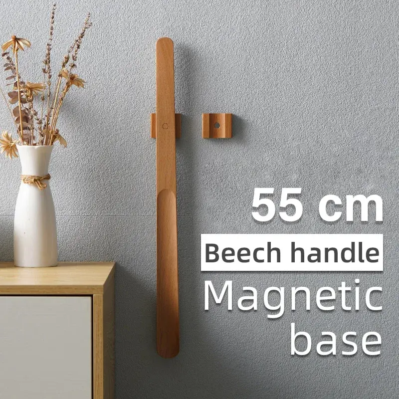 BEYSHOE Tongkat Kayu Bantu Lepas Pasang Sepatu 55cm with Magnetic Base - BE55