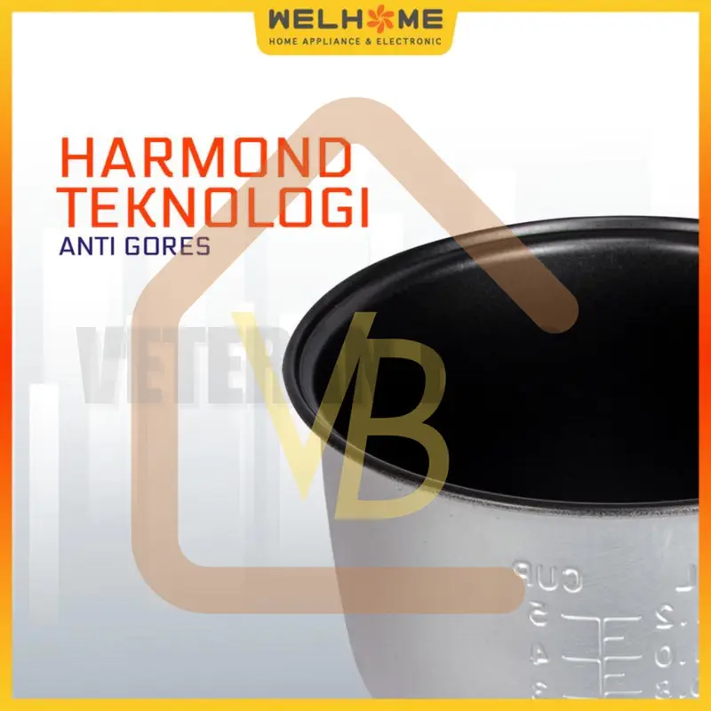 Rice Cooker Welhome 1,2 liter WRC-1211 Magic Com 3in1 Multifungsi 4