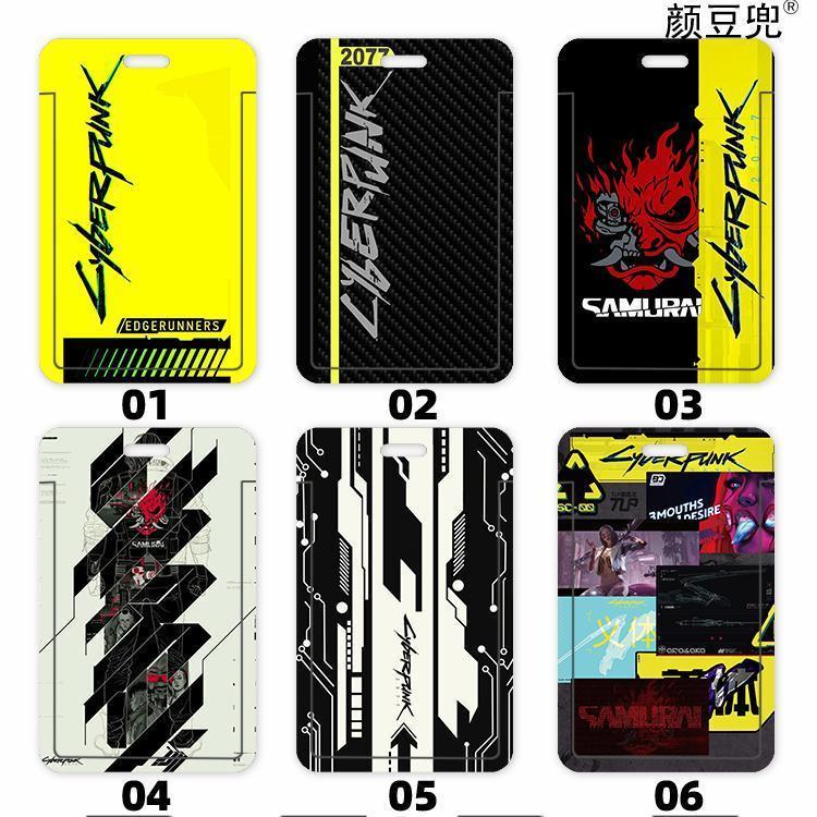Bộ thẻ Cyberpunk 2077: thẻ học đường, thẻ xe buýt, bao đựng thẻ, thẻ ID truy…