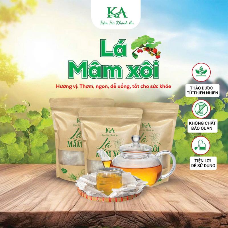  Trà Lá Mâm Xôi    1 Gói 45 Túi Lọc   Thanh Mát  Tốt Cho Sức Khoẻ   I.V.F I.U.I 