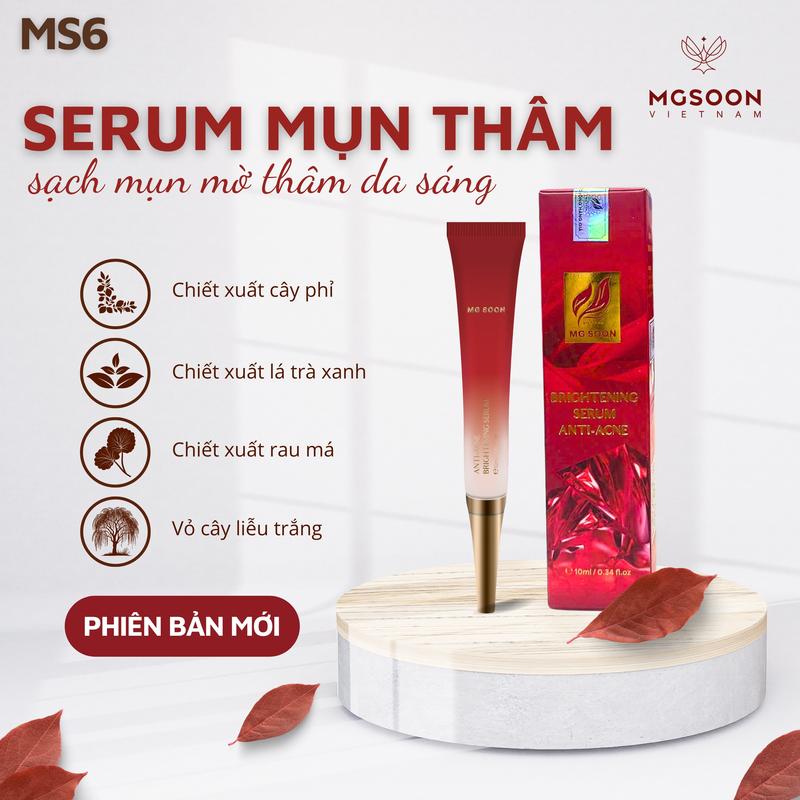 SERUM GIẢM MỤN THÂM - MG SOON - Hỗ Trợ Giảm Mụn Mờ Thâm Da Mụn Giảm Sưng Viêm Dành Cho Nam Nữ Skincare Chiết Xuất Nha Đam & Rau Má