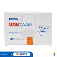 Gambar ONEMED ONE SWABS BOX 100 PCS dari Apotek Sola Gracia by GoApotik Kab. Tangerang 2 Tokopedia