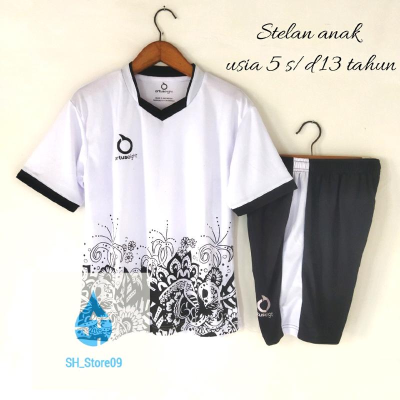 Jersey anak 5-13 tahun/set baju olahraga anak bahan adem dan nyaman ketika di pakai,cepat kering 0